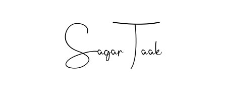 Design your own signature with our free online signature maker. With this signature software, you can create a handwritten (Andilay-7BmLP) signature for name Sagar Taak. Sagar Taak signature style 4 images and pictures png