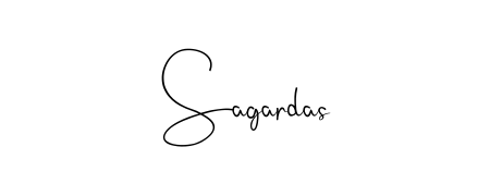 A stylish, flowing autograph style designed for name Sagardas using Andilay-7BmLP typography. Perfect for digital creative projects. Sagardas signature style 4 images and pictures png