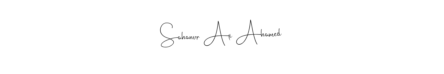 Use a signature maker to create a handwritten signature online. With this signature software, you can design (Andilay-7BmLP) your own signature for name Sahanur Ali Ahamed. Sahanur Ali Ahamed signature style 4 images and pictures png