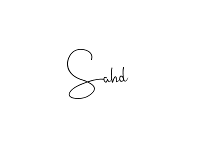 Design your own signature with our free online signature maker. With this signature software, you can create a handwritten (Andilay-7BmLP) signature for name Sahd. Sahd signature style 4 images and pictures png