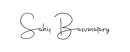 Master the art of signing with Sahil Basumatary written in fluent Andilay-7BmLP script. A great template to practice and refine your handwriting. Sahil Basumatary signature style 4 images and pictures png