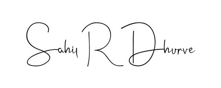 Get an exclusive digital autograph for Sahil R Dhurve. The Andilay-7BmLP typeface captures the charm of real penmanship on paper. Sahil R Dhurve signature style 4 images and pictures png