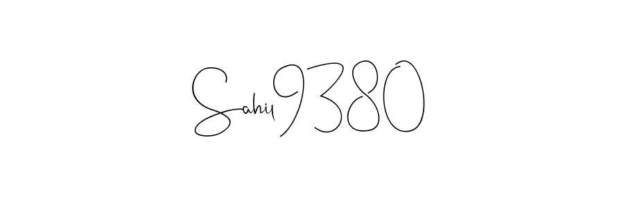 Create a beautiful signature design for name Sahil9380. With this signature (Andilay-7BmLP) fonts, you can make a handwritten signature for free. Sahil9380 signature style 4 images and pictures png