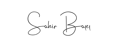 Andilay-7BmLP is a professional signature style that is perfect for those who want to add a touch of class to their signature. Get Sahir Balel name fancy signature for free. Sahir Balel signature style 4 images and pictures png
