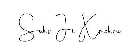 Discover the perfect balance of readability and style for Sahu Ji Krishna with Andilay-7BmLP font. Create your dream signature today. Sahu Ji Krishna signature style 4 images and pictures png