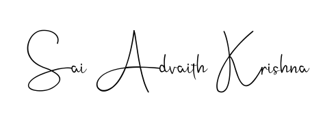 Achieve flawless digital penmanship with Sai Advaith Krishna name in Andilay-7BmLP font. The perfect tool for creating online signatures. Sai Advaith Krishna signature style 4 images and pictures png