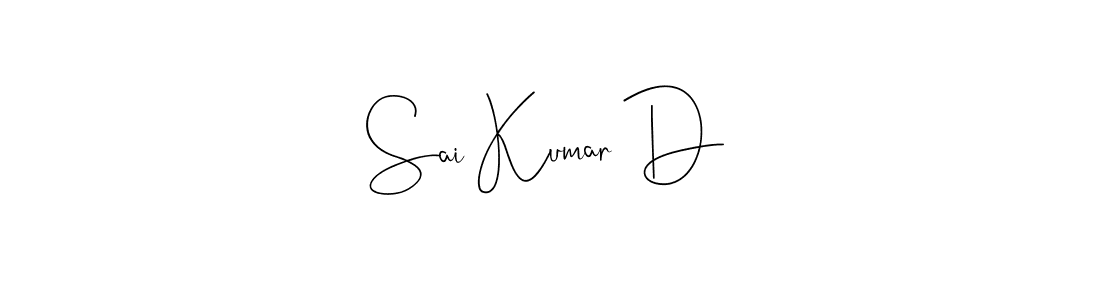 if you are searching for the best signature style for your name Sai Kumar D. so please give up your signature search. here we have designed multiple signature styles  using Andilay-7BmLP. Sai Kumar D signature style 4 images and pictures png