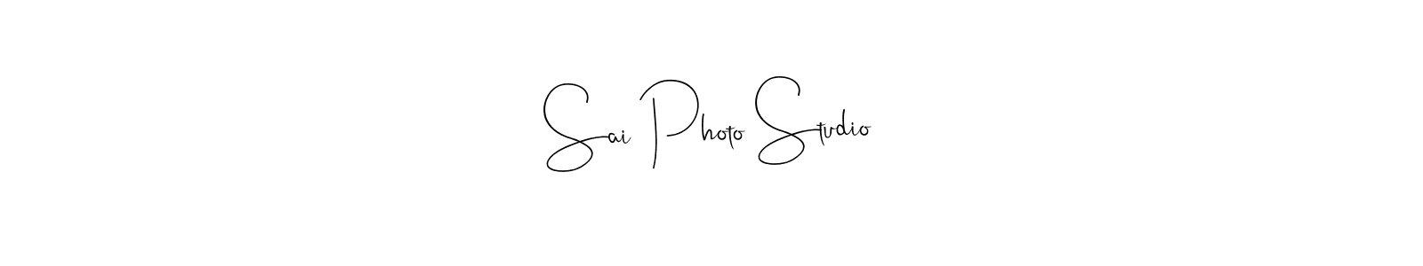 Make a beautiful signature design for name Sai Photo Studio. With this signature (Andilay-7BmLP) style, you can create a handwritten signature for free. Sai Photo Studio signature style 4 images and pictures png