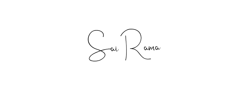 Use a signature maker to create a handwritten signature online. With this signature software, you can design (Andilay-7BmLP) your own signature for name Sai Rama. Sai Rama signature style 4 images and pictures png