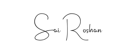 Download transparent PNG signature for name Sai Roshan styled with Andilay-7BmLP font. Ready to paste directly into PDF and Word agreements. Sai Roshan signature style 4 images and pictures png