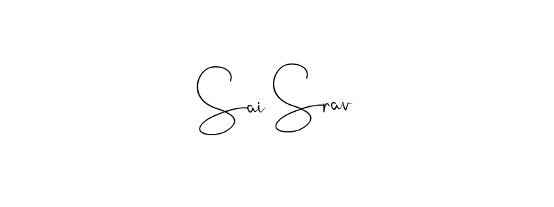 Also we have Sai Srav name is the best signature style. Create professional handwritten signature collection using Andilay-7BmLP autograph style. Sai Srav signature style 4 images and pictures png
