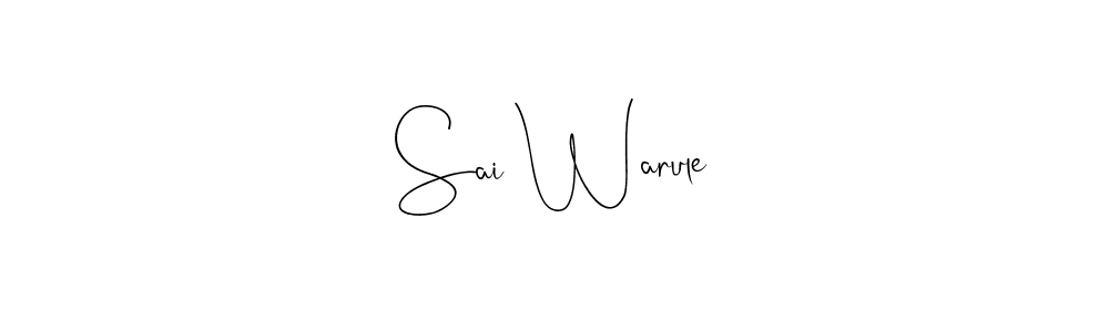You can use this online signature creator to create a handwritten signature for the name Sai Warule. This is the best online autograph maker. Sai Warule signature style 4 images and pictures png