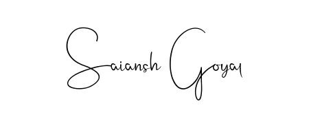 Design your own signature with our free online signature maker. With this signature software, you can create a handwritten (Andilay-7BmLP) signature for name Saiansh Goyal. Saiansh Goyal signature style 4 images and pictures png