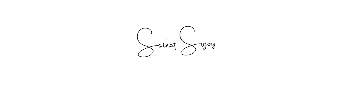 Also You can easily find your signature by using the search form. We will create Saikat Sujoy name handwritten signature images for you free of cost using Andilay-7BmLP sign style. Saikat Sujoy signature style 4 images and pictures png