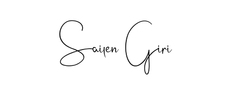 Create your official email sign-off with Sailen Giri name in Andilay-7BmLP style. Crisp, clean, and perfectly legible across all screens. Sailen Giri signature style 4 images and pictures png