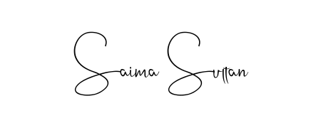 Design your own signature with our free online signature maker. With this signature software, you can create a handwritten (Andilay-7BmLP) signature for name Saima Sultan. Saima Sultan signature style 4 images and pictures png