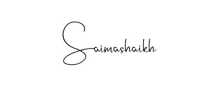Generate high-definition signature styles for Saimashaikh. The Andilay-7BmLP typeface ensures crisp legibility and sophisticated design. Saimashaikh signature style 4 images and pictures png