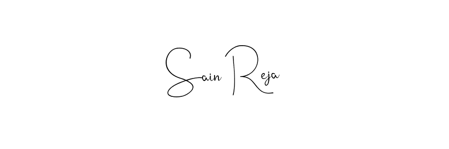 Make a beautiful signature design for name Sain Reja. Use this online signature maker to create a handwritten signature for free. Sain Reja signature style 4 images and pictures png