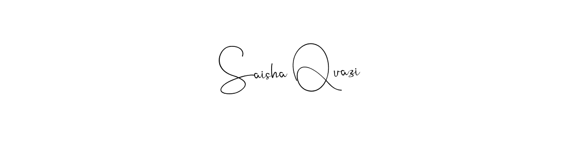 Use a signature maker to create a handwritten signature online. With this signature software, you can design (Andilay-7BmLP) your own signature for name Saisha Quazi. Saisha Quazi signature style 4 images and pictures png