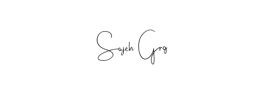 Use a signature maker to create a handwritten signature online. With this signature software, you can design (Andilay-7BmLP) your own signature for name Sajeh Grg. Sajeh Grg signature style 4 images and pictures png