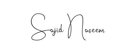 The Andilay-7BmLP handwriting style adds charm and authenticity to name Sajid Naseem. A wonderful choice for personal thank-you notes. Sajid Naseem signature style 4 images and pictures png
