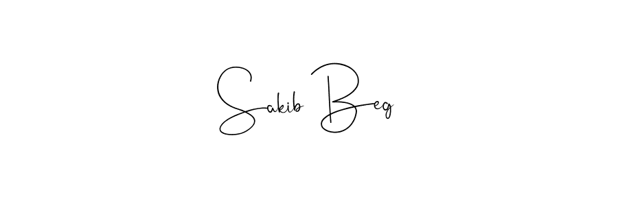 Create a beautiful signature design for name Sakib Beg. With this signature (Andilay-7BmLP) fonts, you can make a handwritten signature for free. Sakib Beg signature style 4 images and pictures png