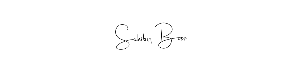 Design your own signature with our free online signature maker. With this signature software, you can create a handwritten (Andilay-7BmLP) signature for name Sakibul Boss. Sakibul Boss signature style 4 images and pictures png