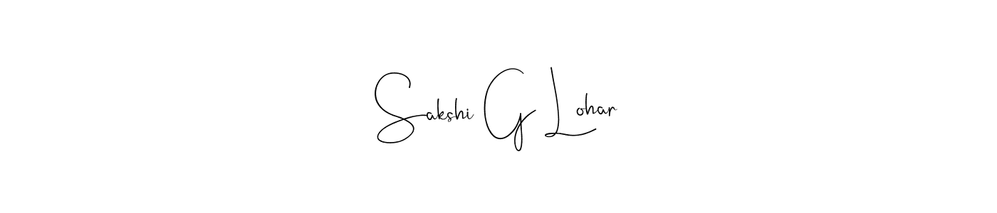 You should practise on your own different ways (Andilay-7BmLP) to write your name (Sakshi G Lohar) in signature. don't let someone else do it for you. Sakshi G Lohar signature style 4 images and pictures png