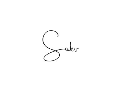 Also we have Saku name is the best signature style. Create professional handwritten signature collection using Andilay-7BmLP autograph style. Saku signature style 4 images and pictures png