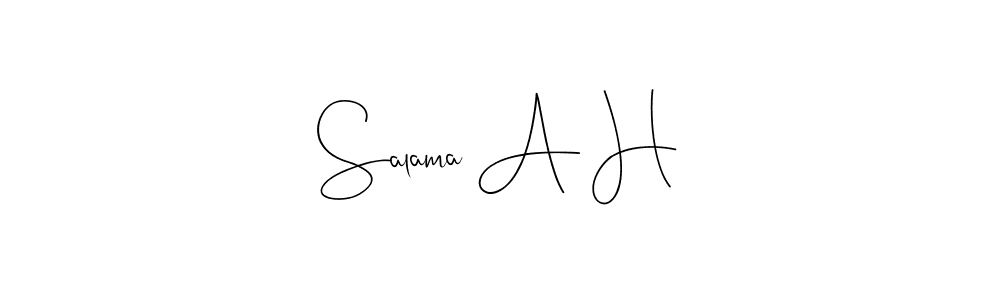 Check out images of Autograph of Salama A H name. Actor Salama A H Signature Style. Andilay-7BmLP is a professional sign style online. Salama A H signature style 4 images and pictures png