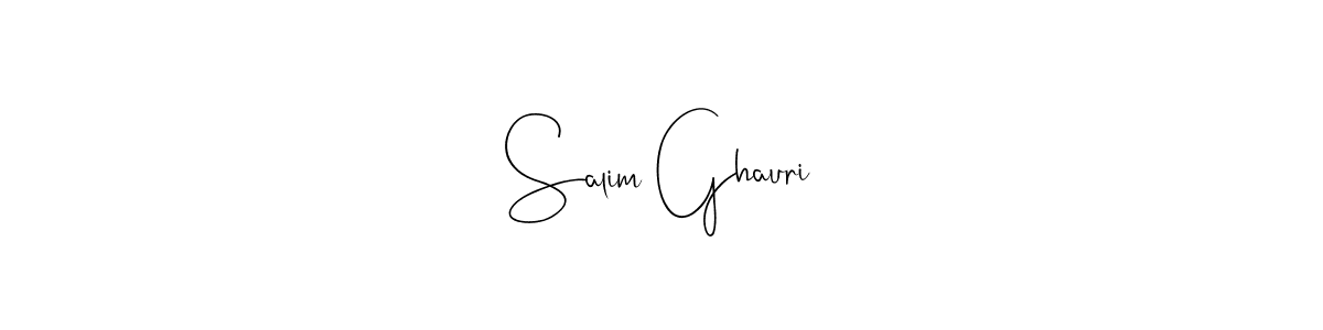 Andilay-7BmLP is a professional signature style that is perfect for those who want to add a touch of class to their signature. It is also a great choice for those who want to make their signature more unique. Get Salim Ghauri name to fancy signature for free. Salim Ghauri signature style 4 images and pictures png