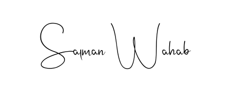 Andilay-7BmLP is a professional signature style that is perfect for those who want to add a touch of class to their signature. Get Salman Wahab name fancy signature for free. Salman Wahab signature style 4 images and pictures png
