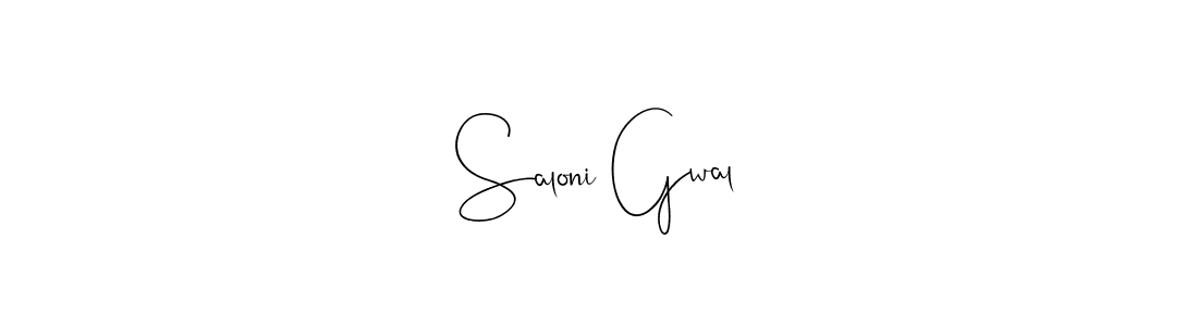 Saloni Gwal stylish signature style. Best Handwritten Sign (Andilay-7BmLP) for my name. Handwritten Signature Collection Ideas for my name Saloni Gwal. Saloni Gwal signature style 4 images and pictures png
