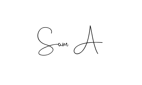Make a beautiful signature design for name Sam A. Use this online signature maker to create a handwritten signature for free. Sam A signature style 4 images and pictures png