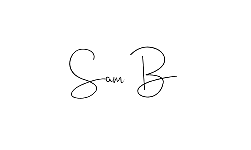 How to make Sam B signature? Andilay-7BmLP is a professional autograph style. Create handwritten signature for Sam B name. Sam B signature style 4 images and pictures png