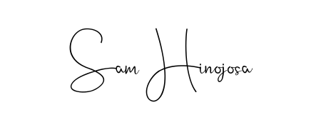 A timeless handwritten aesthetic for Sam Hinojosa. The Andilay-7BmLP font gives your signature a handcrafted feel with natural curves. Sam Hinojosa signature style 4 images and pictures png
