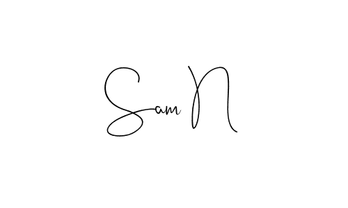 You can use this online signature creator to create a handwritten signature for the name Sam N. This is the best online autograph maker. Sam N signature style 4 images and pictures png