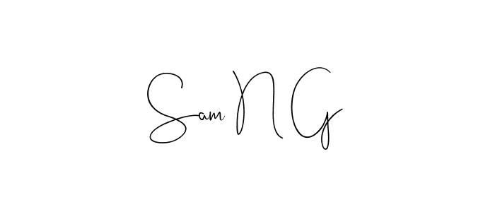 See photos of Sam N G official signature by Spectra . Check more albums & portfolios. Read reviews & check more about Andilay-7BmLP font. Sam N G signature style 4 images and pictures png