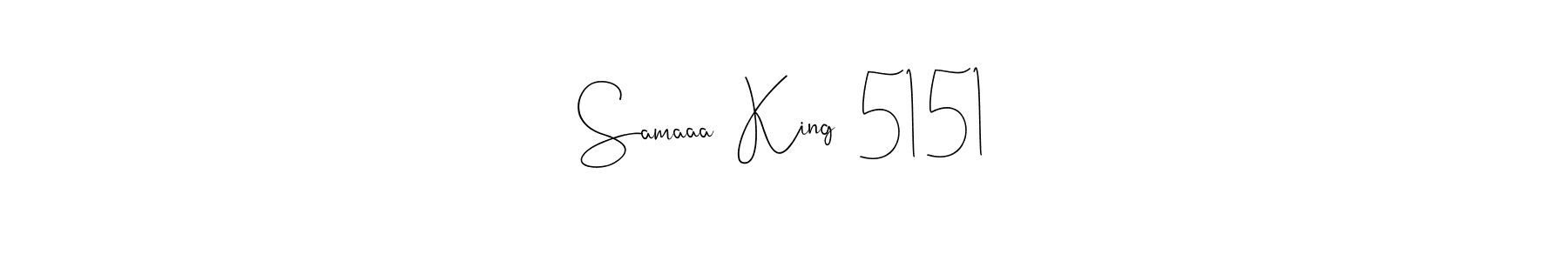 Samaaa  King  5151 stylish signature style. Best Handwritten Sign (Andilay-7BmLP) for my name. Handwritten Signature Collection Ideas for my name Samaaa  King  5151. Samaaa  King  5151 signature style 4 images and pictures png