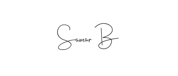 Samar B stylish signature style. Best Handwritten Sign (Andilay-7BmLP) for my name. Handwritten Signature Collection Ideas for my name Samar B. Samar B signature style 4 images and pictures png