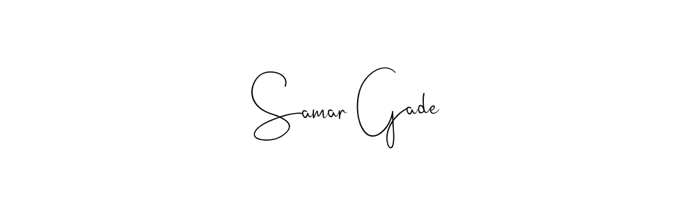 How to Draw Samar Gade signature style? Andilay-7BmLP is a latest design signature styles for name Samar Gade. Samar Gade signature style 4 images and pictures png