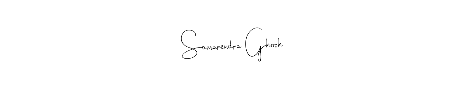 How to make Samarendra Ghosh name signature. Use Andilay-7BmLP style for creating short signs online. This is the latest handwritten sign. Samarendra Ghosh signature style 4 images and pictures png