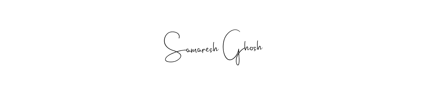 Also we have Samaresh Ghosh name is the best signature style. Create professional handwritten signature collection using Andilay-7BmLP autograph style. Samaresh Ghosh signature style 4 images and pictures png