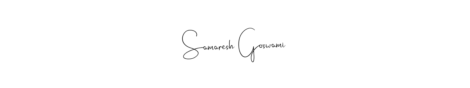 Once you've used our free online signature maker to create your best signature Andilay-7BmLP style, it's time to enjoy all of the benefits that Samaresh Goswami name signing documents. Samaresh Goswami signature style 4 images and pictures png