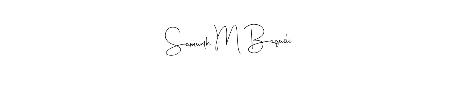 Make a beautiful signature design for name Samarth M Bagadi. Use this online signature maker to create a handwritten signature for free. Samarth M Bagadi signature style 4 images and pictures png