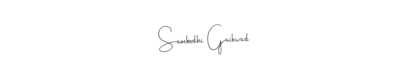 Use a signature maker to create a handwritten signature online. With this signature software, you can design (Andilay-7BmLP) your own signature for name Sambodhi Gaikwad. Sambodhi Gaikwad signature style 4 images and pictures png