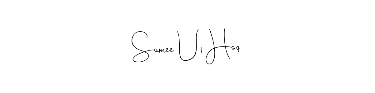 Make a beautiful signature design for name Samee Ul Haq. Use this online signature maker to create a handwritten signature for free. Samee Ul Haq signature style 4 images and pictures png