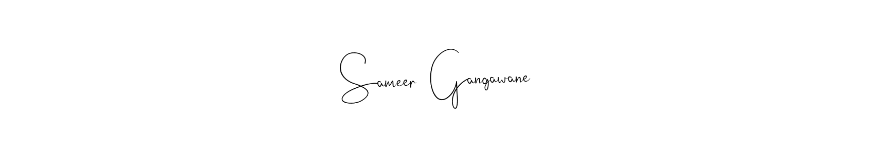 You should practise on your own different ways (Andilay-7BmLP) to write your name (Sameer  Gangawane) in signature. don't let someone else do it for you. Sameer  Gangawane signature style 4 images and pictures png
