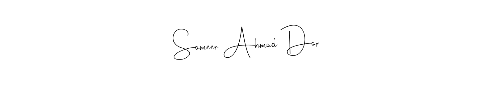 Sameer Ahmad Dar stylish signature style. Best Handwritten Sign (Andilay-7BmLP) for my name. Handwritten Signature Collection Ideas for my name Sameer Ahmad Dar. Sameer Ahmad Dar signature style 4 images and pictures png