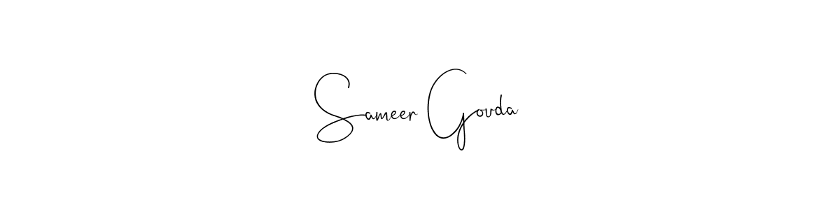 You can use this online signature creator to create a handwritten signature for the name Sameer Gouda. This is the best online autograph maker. Sameer Gouda signature style 4 images and pictures png